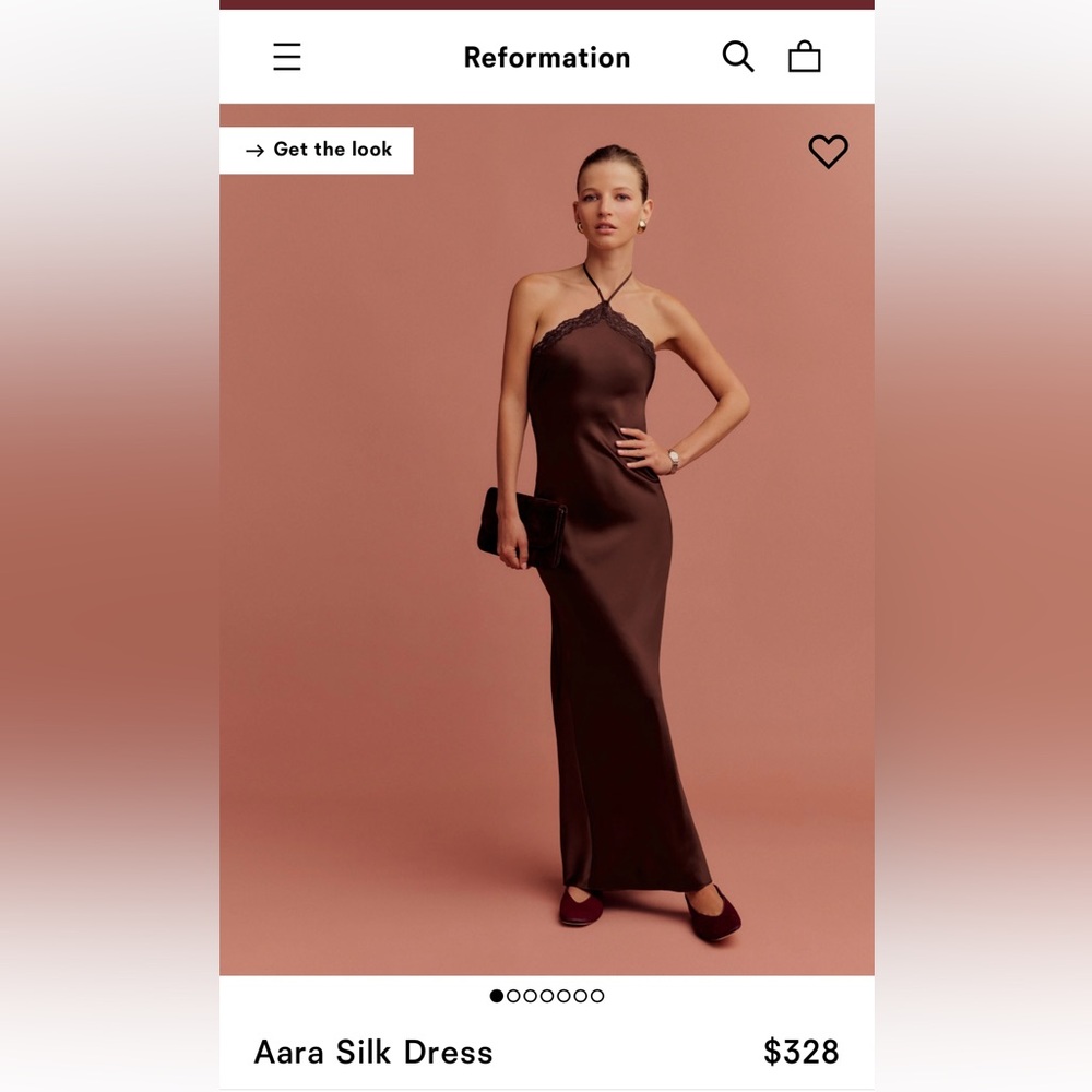 Reformation Aara silk dress